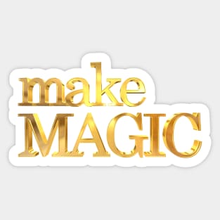 Make Magic Gold Sticker